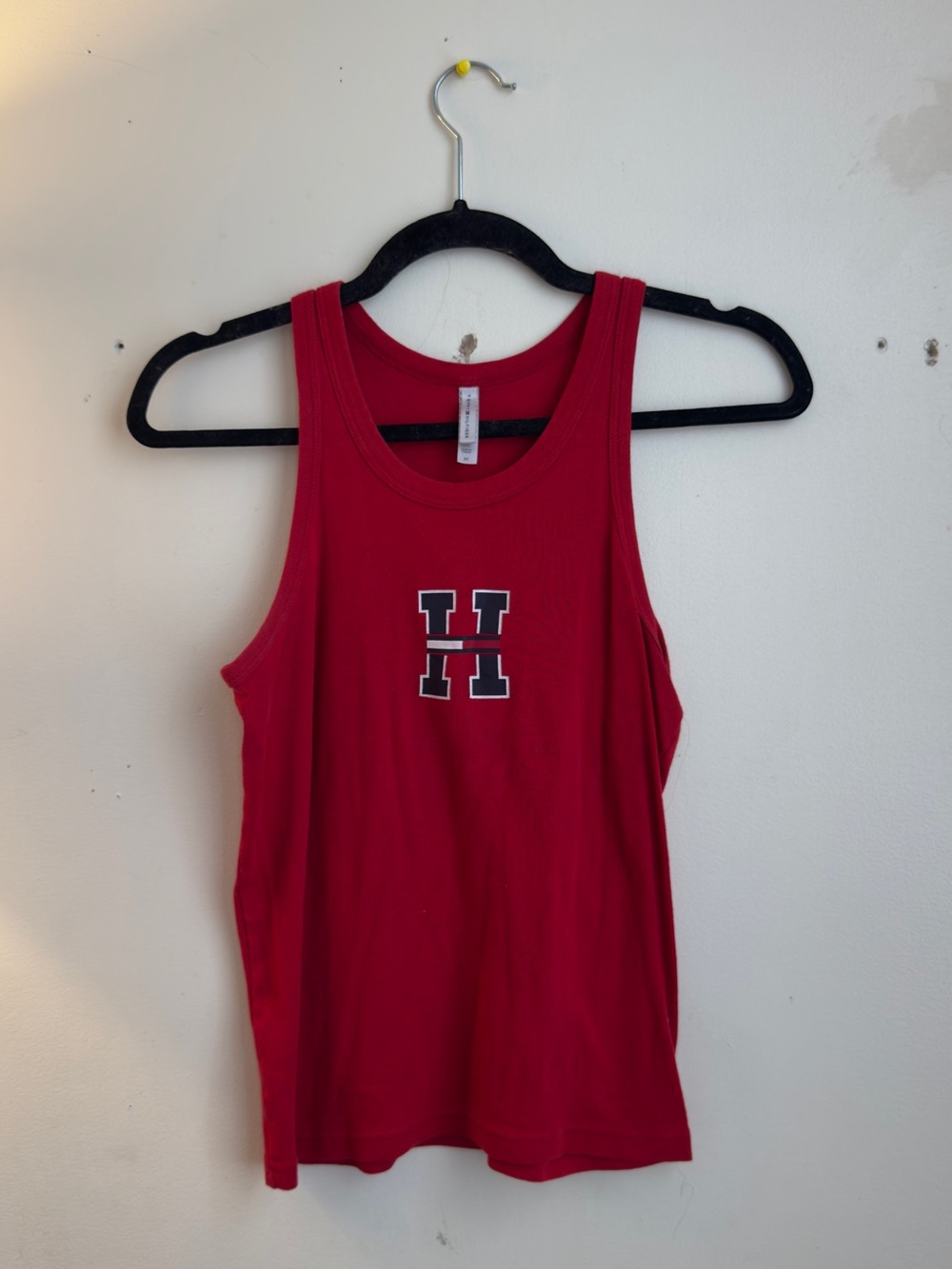 Tommy Hilfiger Red Graphic Logo Tank Top